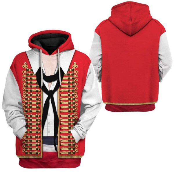 Gearhuman 3D Cosplay Enjolras Les Miserables Custom Hoodie Apparel GT27035 3D Custom Fleece Hoodies 