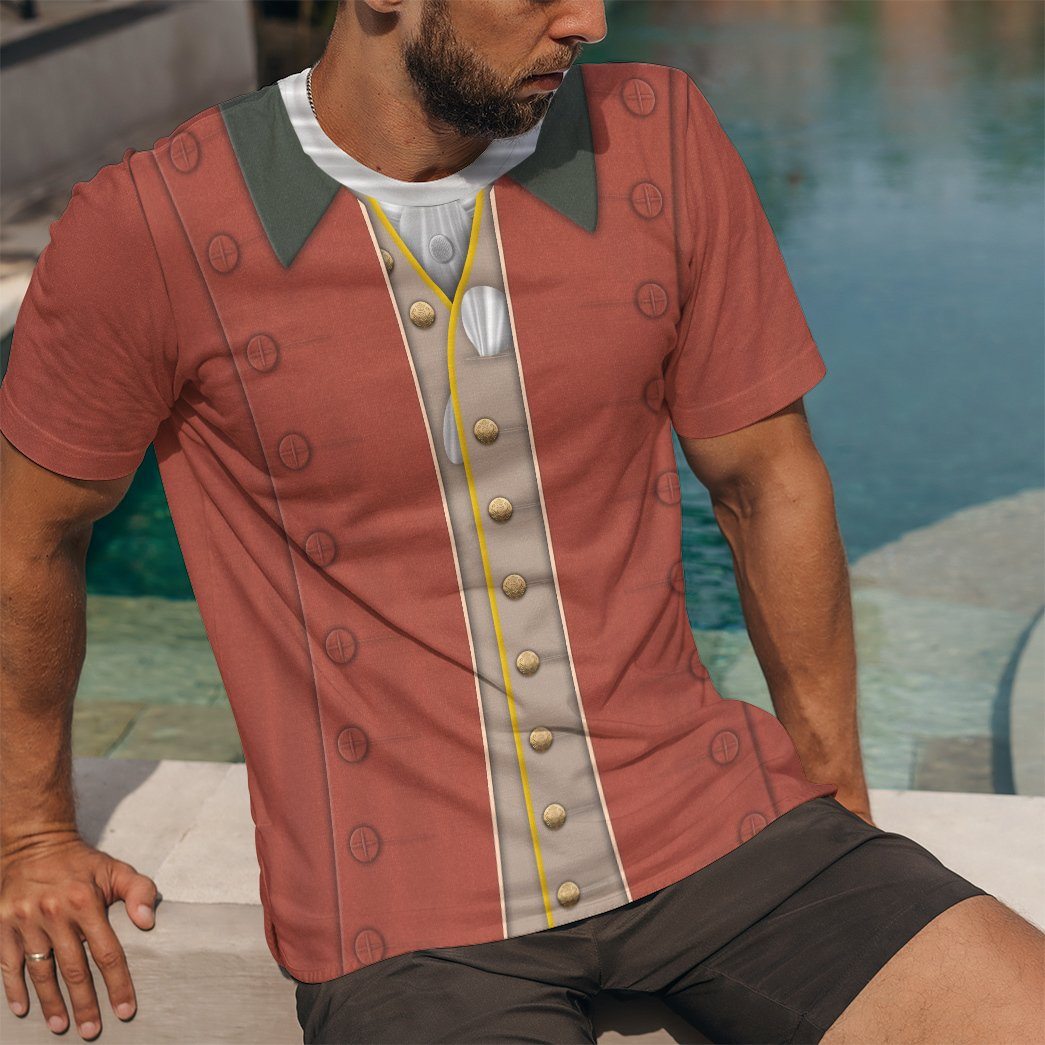 Gearhuman 3D Cosplay George Washington Custom Tshirt Apparel GV08094 3D T-shirt