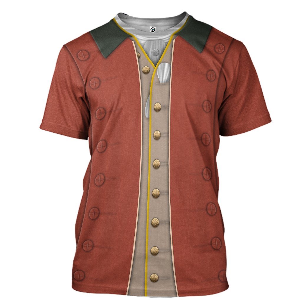 Gearhuman 3D Cosplay George Washington Custom Tshirt Apparel GV08094 3D T-shirt T-Shirt S