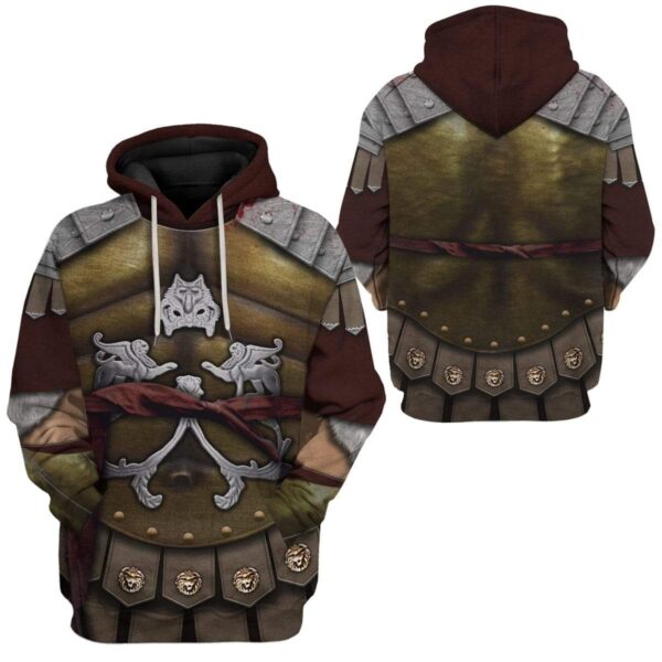 Gearhuman 3D Cosplay Gladiator Maximus Custom Hoodies Apparel GA11035 3D Custom Fleece Hoodies 