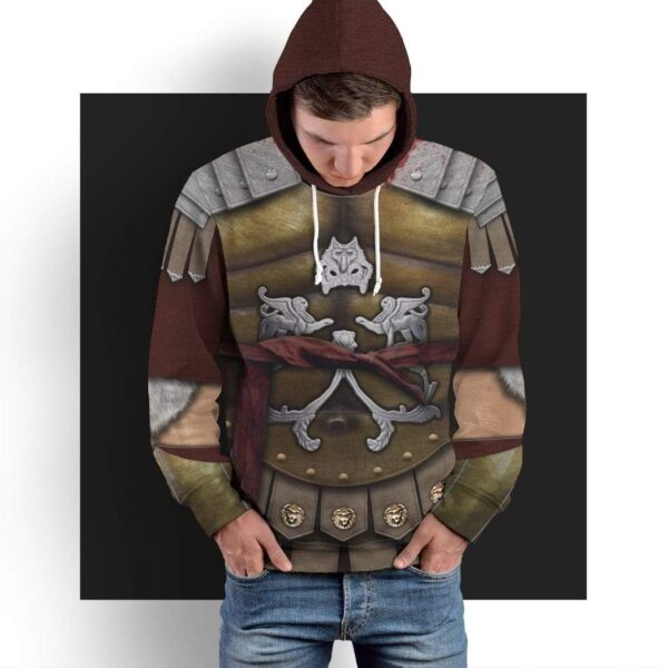 Gearhuman 3D Cosplay Gladiator Maximus Custom Hoodies Apparel GA11035 3D Custom Fleece Hoodies 