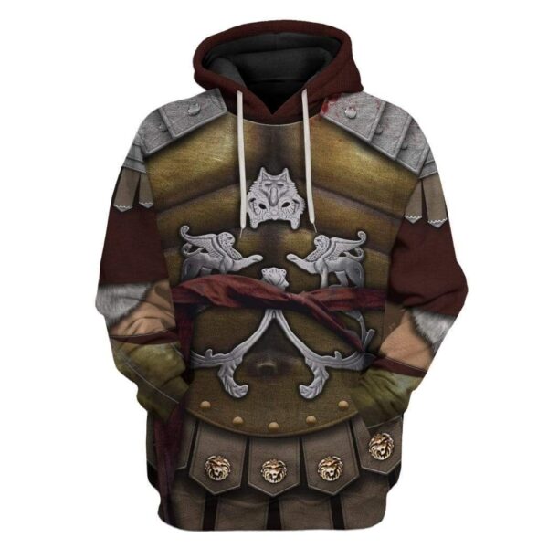 Gearhuman 3D Cosplay Gladiator Maximus Custom Hoodies Apparel GA11035 3D Custom Fleece Hoodies Hoodie S 