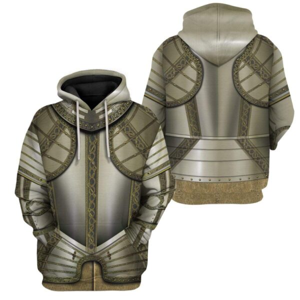 Gearhuman 3D Cosplay Knights Armor Custom Hoodies Apparel GT25024 3D Custom Fleece Hoodies
