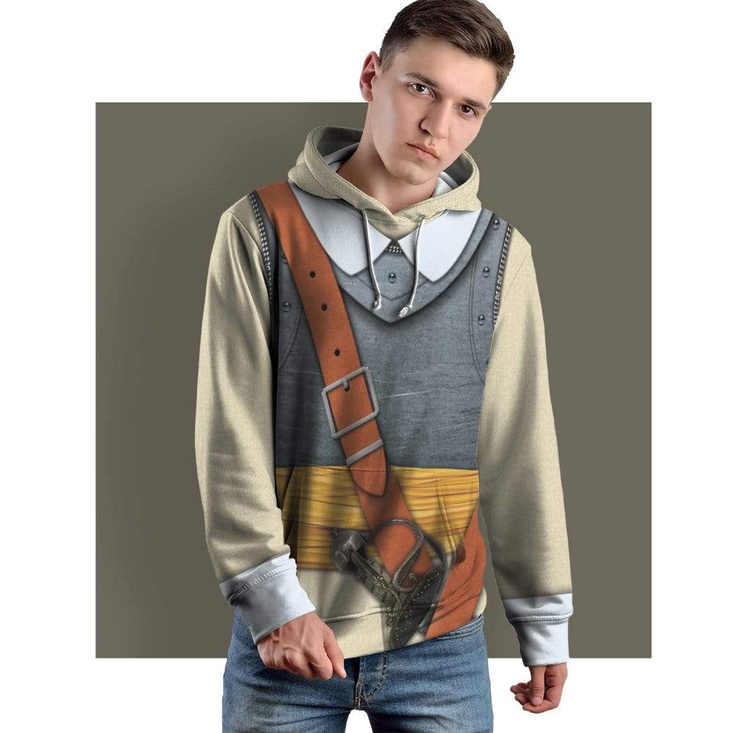 Gearhuman 3D Cosplay Oliver Cromwell Custom Fleece Hoodies Apparel GA12034 3D Custom Fleece Hoodies