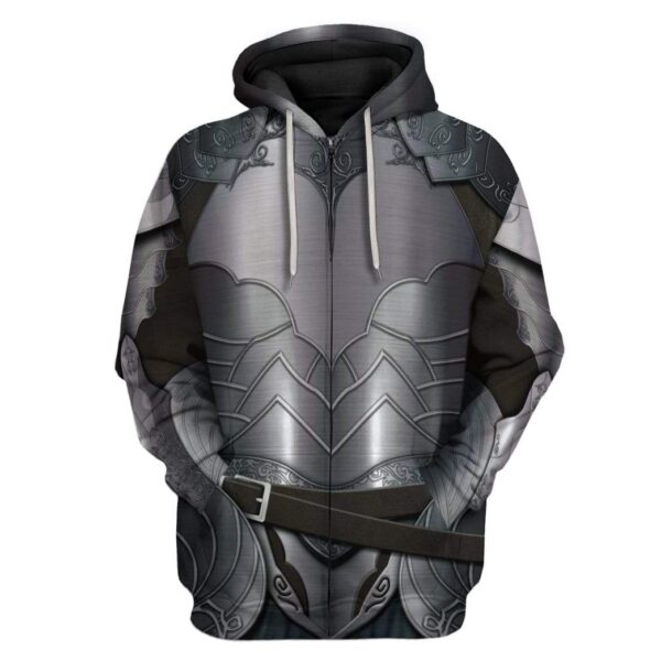 Gearhuman 3D Cosplay Skyrim Armor Custom Hoodies Apparel GM20022 3D Custom Fleece Hoodies Zip Hoodie S