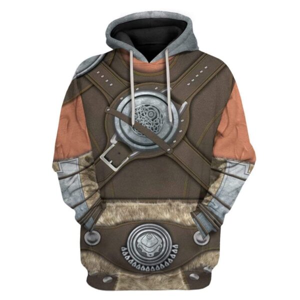 Gearhuman 3D Cosplay Skyrim Dovahkiin Dragonborn Custom T-Shirts Hoodies Apparel CO-T14021 3D Custom Fleece Hoodies Hoodie S 