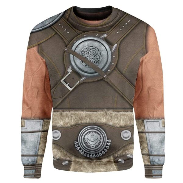 Gearhuman 3D Cosplay Skyrim Dovahkiin Dragonborn Custom T-Shirts Hoodies Apparel CO-T14021 3D Custom Fleece Hoodies Long Sleeve S