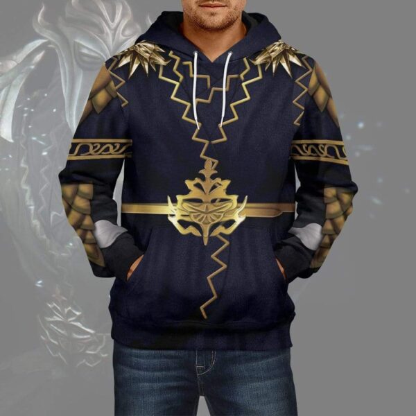 Gearhuman 3D Cosplay Skyrim Miraak Custom Hoodies Apparel GA27021 3D Custom Fleece Hoodies