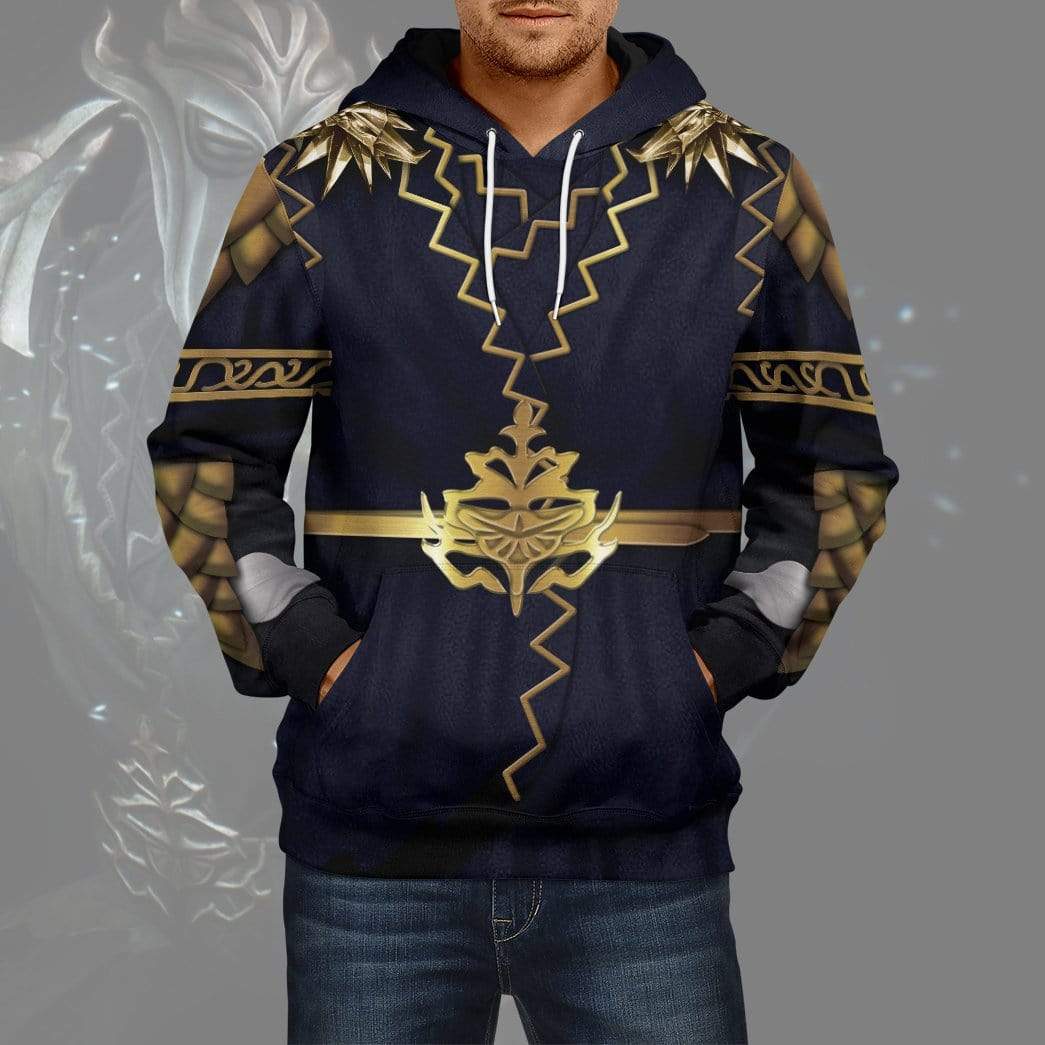 Gearhuman 3D Cosplay Skyrim Miraak Custom Hoodies Apparel GA27021 3D Custom Fleece Hoodies