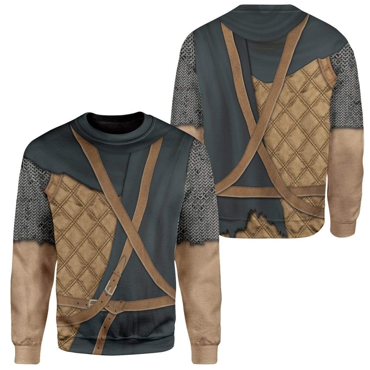 Gearhuman 3D Cosplay Skyrim Ralof Custom T-Shirts Hoodies Apparel GT14023 3D Custom Fleece Hoodies