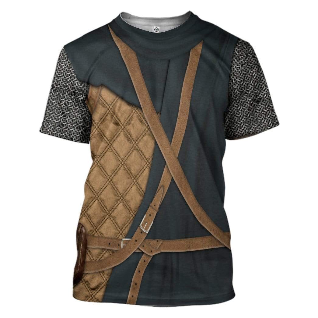 Gearhuman 3D Cosplay Skyrim Ralof Custom T-Shirts Hoodies Apparel GT14023 3D Custom Fleece Hoodies T-Shirt S