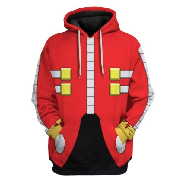 Gearhuman 3D Cosplay Sonic Dr Eggman Custom Fleece Hoodie Apparel GA27032 3D Custom Fleece Hoodies Hoodie S 