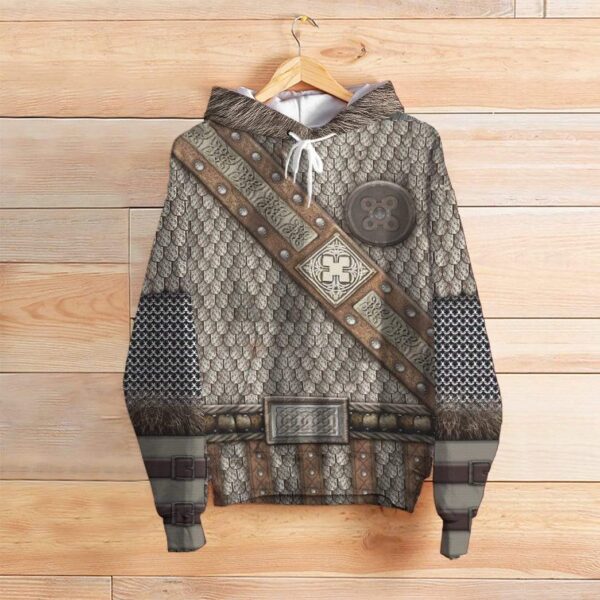 Gearhuman 3D Cosplay Viking Armor Custom Fleece Hoodies Apparel GA09031 3D Custom Fleece Hoodies 