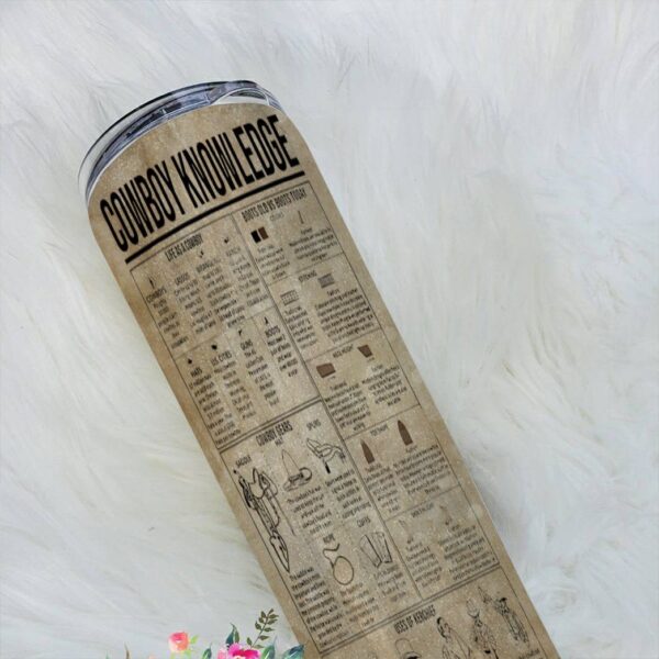 Gearhuman 3D Cowboy Knowledge Custom Tumbler GB25022 Tumbler