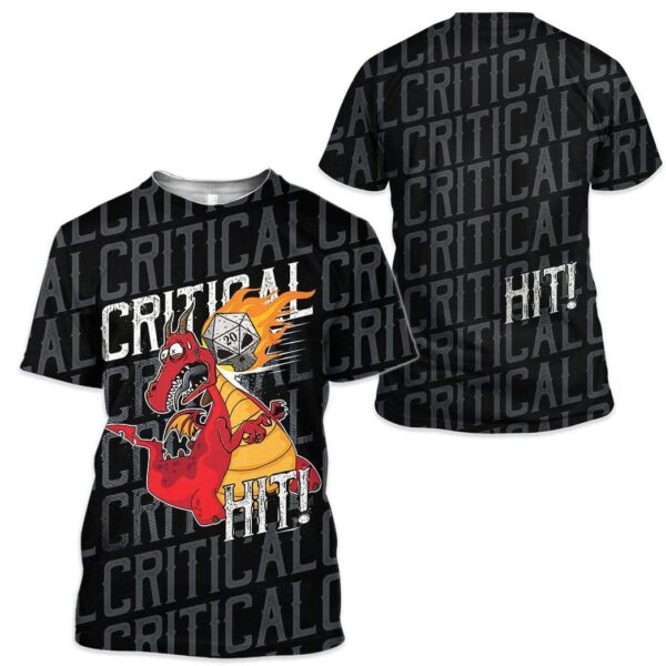 Gearhuman 3D Critical Hit Custom T-Shirts Hoodies Apparel HD-DT1302201 3D Custom Fleece Hoodies