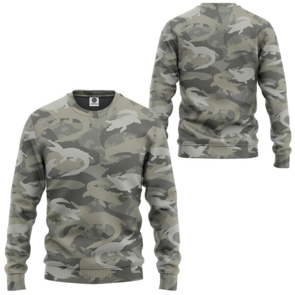 Gearhuman 3D Crocodile Camo Custom Tshirt Hoodie Apparel GV08128 3D Apparel 