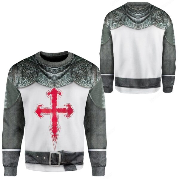 Gearhuman 3D Crusader Knight Armour Custom Sweatshirt Apparel GW200812 Sweatshirt