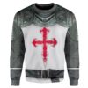 Gearhuman 3D Crusader Knight Armour Custom Sweatshirt Apparel GW200812 Sweatshirt Sweatshirt S
