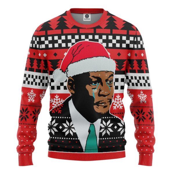 Gearhuman 3D Crying Michael Jordan Meme Custom Tshirt Hoodie Apparel CW29102 3D Apparel