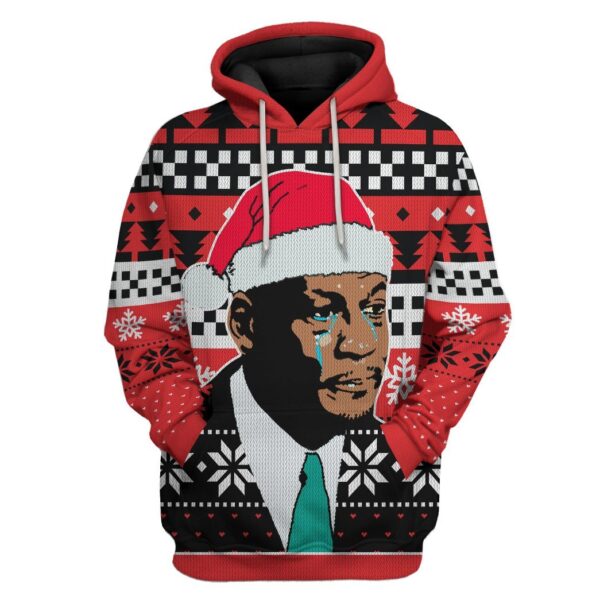 Gearhuman 3D Crying Michael Jordan Meme Custom Tshirt Hoodie Apparel CW29102 3D Apparel Hoodie S 