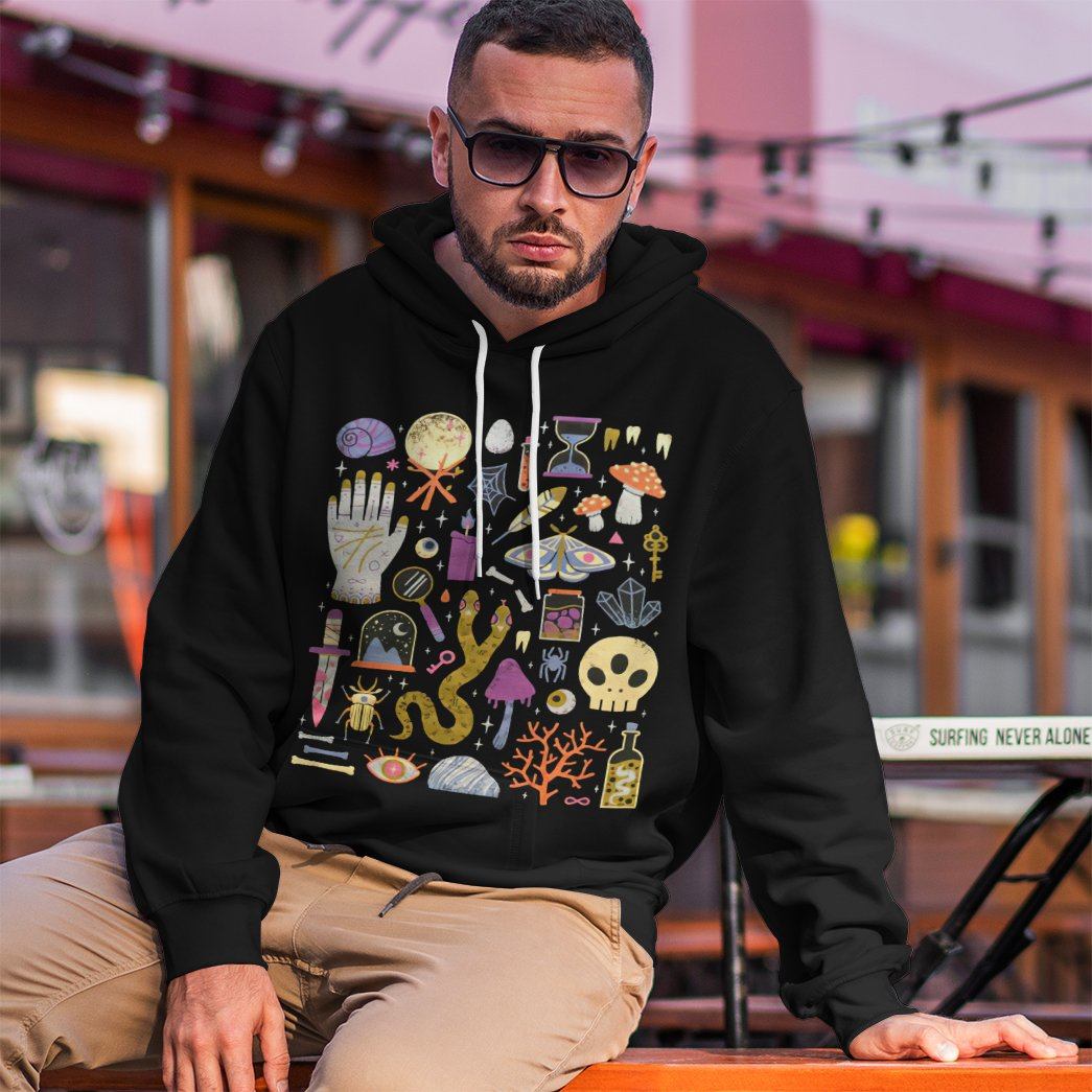 Gearhuman 3D Curiosities Custom Hoodie Apparel GV090916 3D Custom Fleece Hoodies