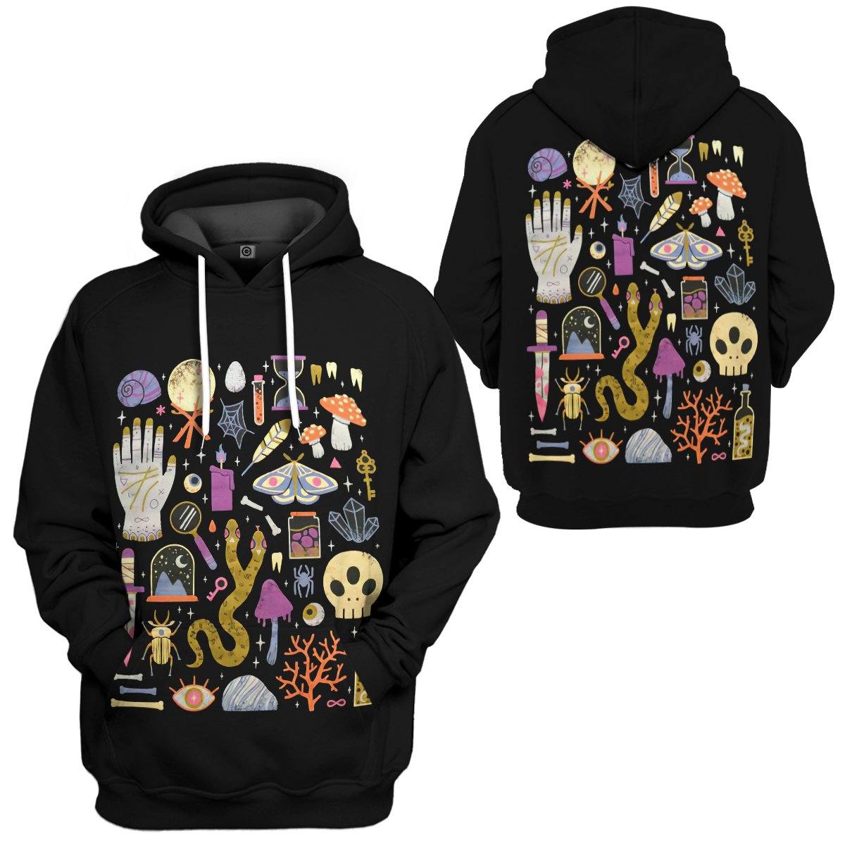 Gearhuman 3D Curiosities Custom Hoodie Apparel GV090916 3D Custom Fleece Hoodies