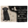 Gearhuman 3D Curly Coated Retriever Kisses Fix Anything Custom Name Doormat GV010320 Doormat Doormat S(15,8''x23,6'')