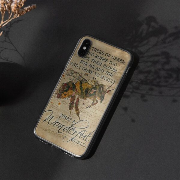 Gearhuman 3D Custom Glass Phone Case Cover Bee GB10112 Glass Phone Case 