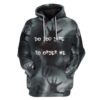 Gearhuman 3D Custom Horror Thinking Fleece Hoodie Apparel GD22044 3D Custom Fleece Hoodies Hoodie S