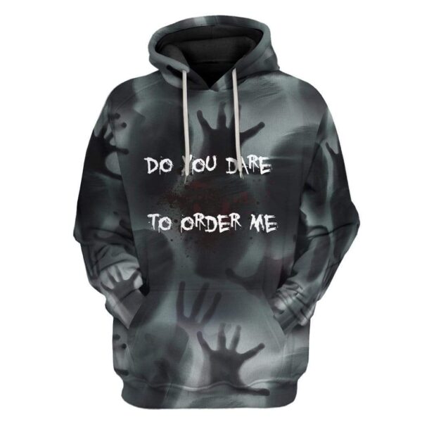 Gearhuman 3D Custom Horror Thinking Fleece Hoodie Apparel GD22044 3D Custom Fleece Hoodies Hoodie S 
