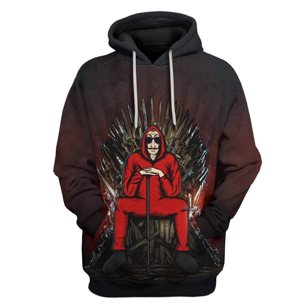 Gearhuman 3D Custom Money Heist Of Thrones Hoodie Apparel GL24041 3D Custom Fleece Hoodies Hoodie S