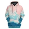 Gearhuman 3D Custom Pastel Mountain Fleece Hoodie Apparel GZ09043 3D Custom Fleece Hoodies Hoodie S