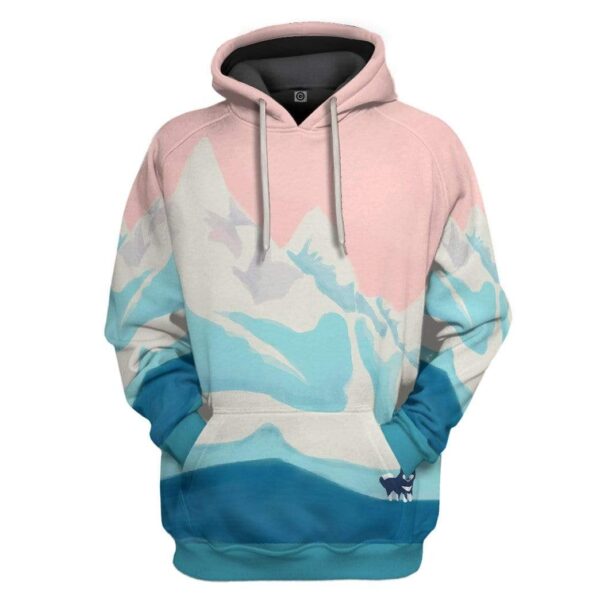 Gearhuman 3D Custom Pastel Mountain Fleece Hoodie Apparel GZ09043 3D Custom Fleece Hoodies Hoodie S 