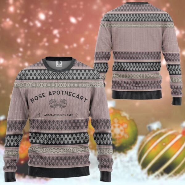 Gearhuman 3D Custom Rose Apothecary Christmas Ugly Sweatshirt Apparel GB131110 3D Apparel 