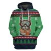 Gearhuman 3D Custom Skiing Cat Ugly Christmas Tshirt Hoodie Apparel GB20112 3D Apparel Hoodie S