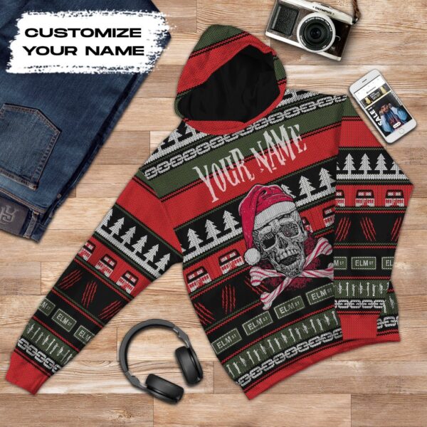 Gearhuman 3D Custom Skul Ugly Christmas Tshirt Hoodie Apparel GB05113 3D Apparel 