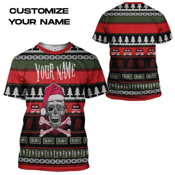 Gearhuman 3D Custom Skul Ugly Christmas Tshirt Hoodie Apparel GB05113 3D Apparel 