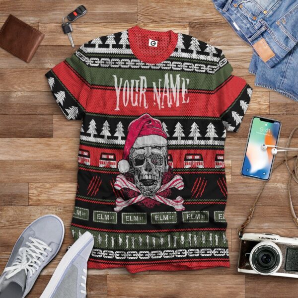 Gearhuman 3D Custom Skul Ugly Christmas Tshirt Hoodie Apparel GB05113 3D Apparel 