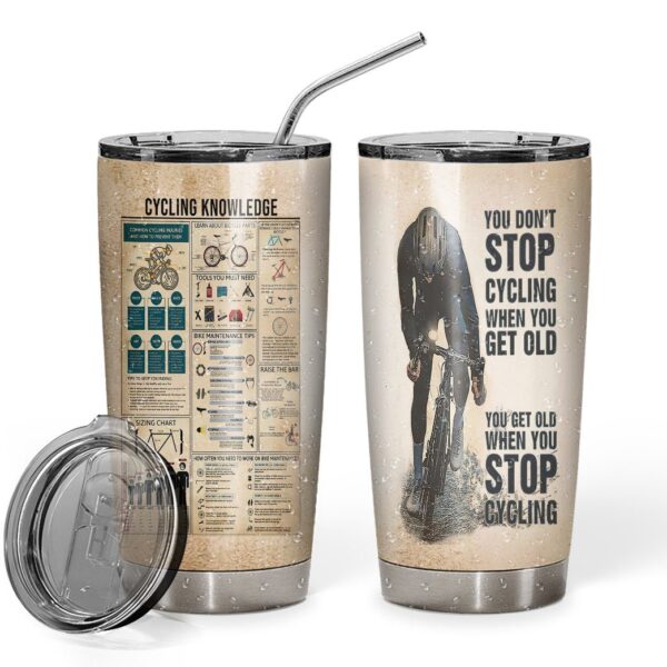 Gearhuman 3D Cycling Knowledge Custom Tumbler GB06016 Tumbler 