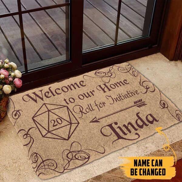 Gearhuman 3D D D Welcome To Our Home Custom Name Doormat GW23023 Doormat