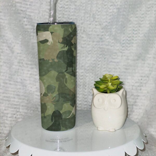 Gearhuman 3D Dachshund Camo Tumbler GK18029 Tumbler