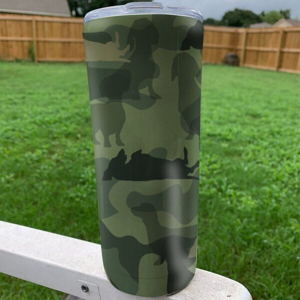 Gearhuman 3D Dachshund Camo Tumbler GK18029 Tumbler