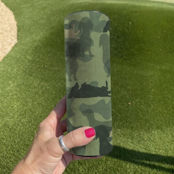 Gearhuman 3D Dachshund Camo Tumbler GK18029 Tumbler