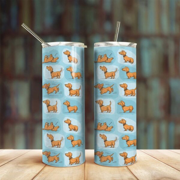 Gearhuman 3D Dachshund Custom Tumbler GB01127 Tumbler Long 20oz 