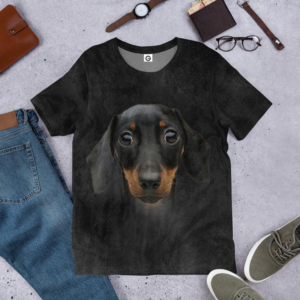 Gearhuman 3D Dachshund Front And Back Tshirt Hoodie Apparel GV09032 3D Apparel
