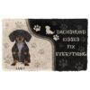 Gearhuman 3D Dachshund Kisses Fix Anything Custom Name Doormat GV010316 Doormat Doormat S(15,8''x23,6'')