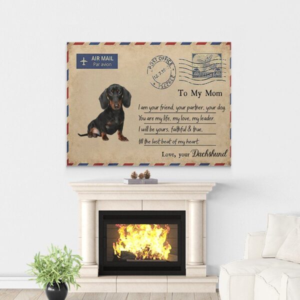 Gearhuman 3D Dachshund You Are My Life Canvas GK18025 Canvas