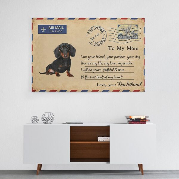 Gearhuman 3D Dachshund You Are My Life Canvas GK18025 Canvas