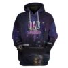 Gearhuman 3D Dad is the Real Superhero Custom Hoodie Apparel GL20056 3D Custom Fleece Hoodies Hoodie S