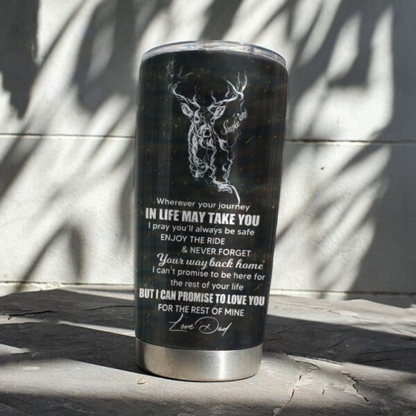 Gearhuman 3D Dad & Son Hunting Custom Name Tumbler GB08125 Tumbler 